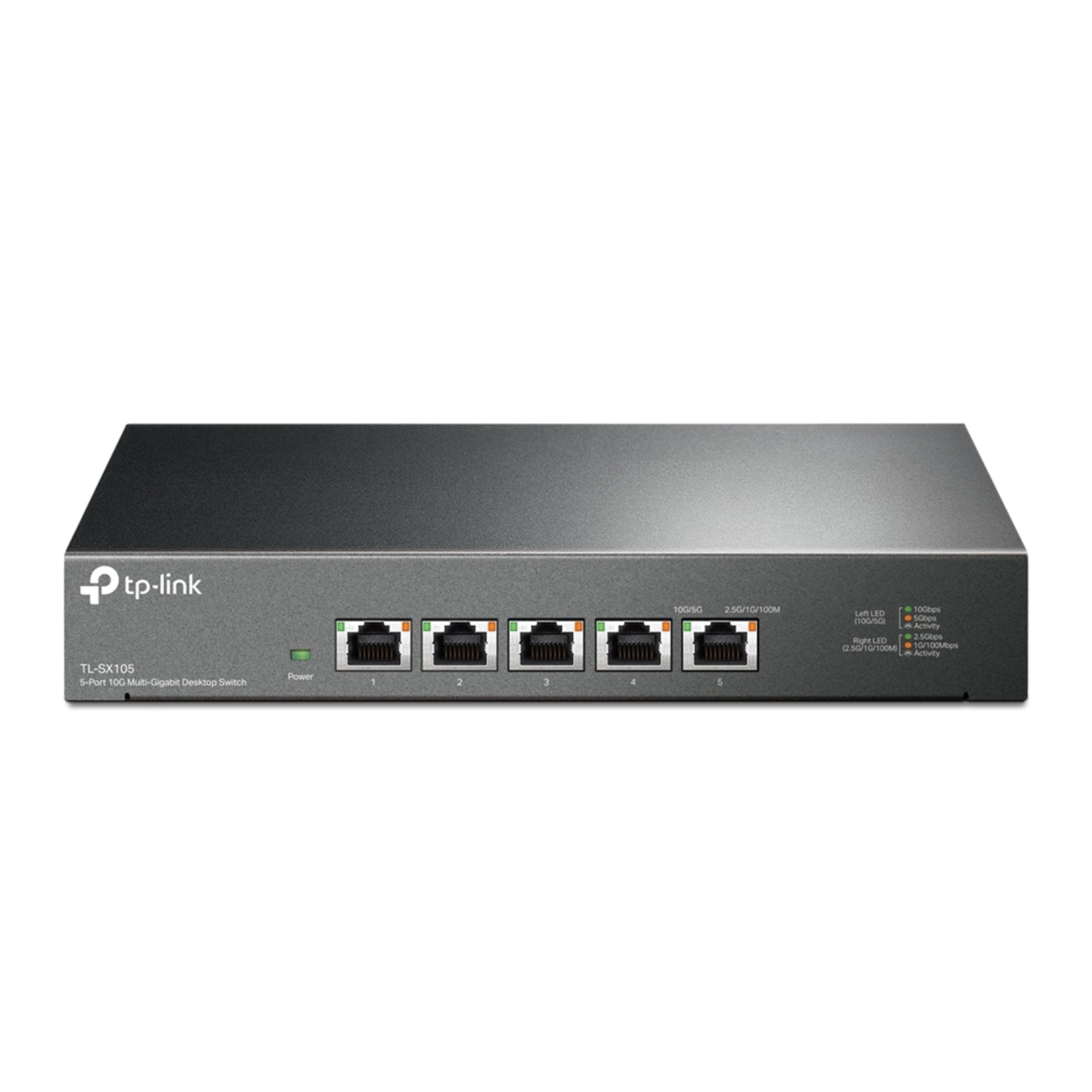TP-Link TL-SX105 Metal 5-Port 10G Desktop Switch - Fanless TP-Link TL-SX105 Metal 5-Port 10G Desktop Switch - Fanless